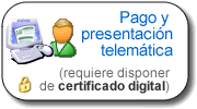 Pago y presentacion telematica